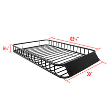 Load image into Gallery viewer, 299.95 Mitsubishi Montero Roof Rack Carrier Basket (62.25&quot; x 39&quot; x 6.38&quot;) 250 lb Support - Black - Redline360 Alternate Image