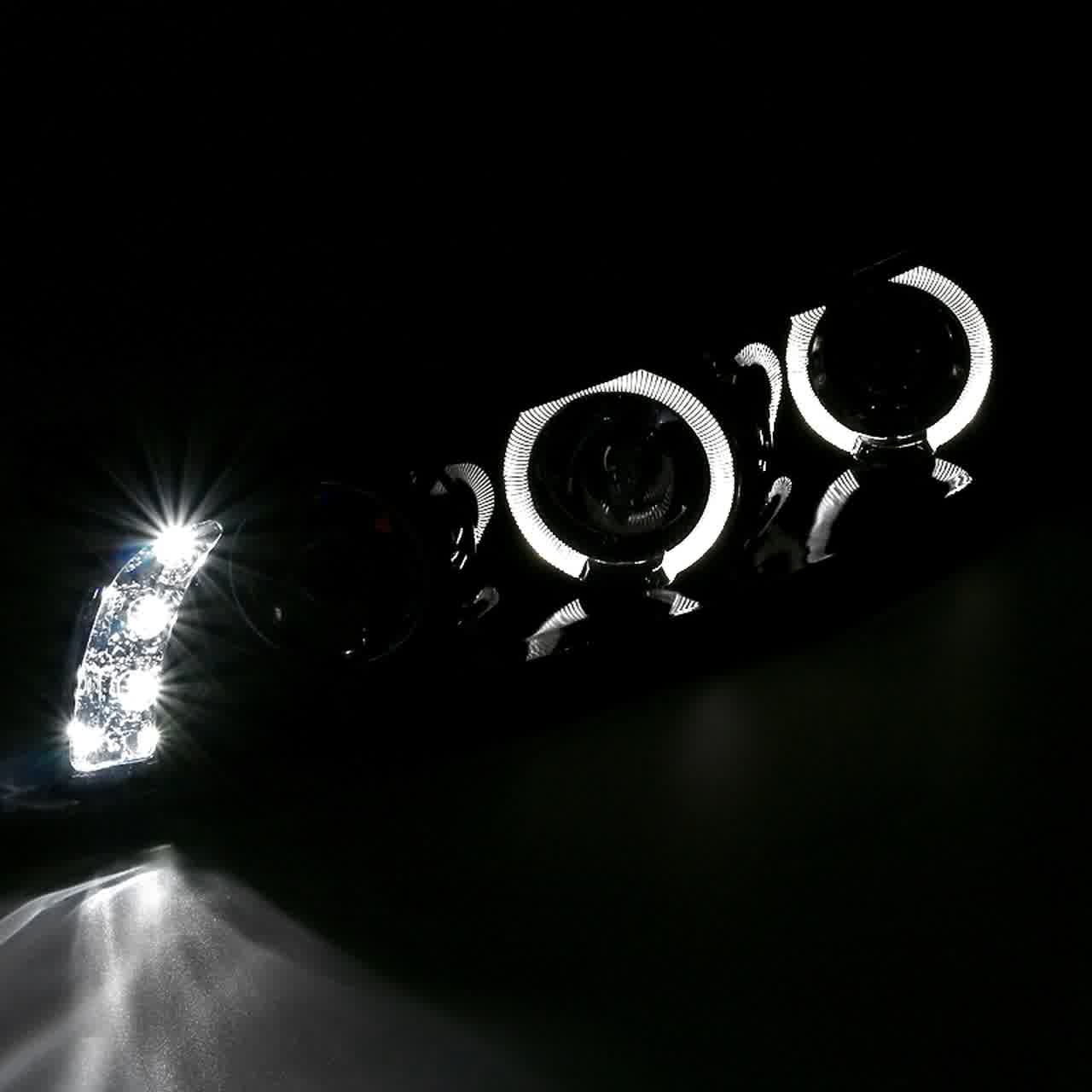 Spec-D Projector Headlights Pontiac Grand Prix (97-03) LED Halo - Blac ...