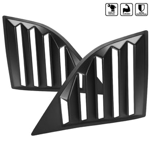 79.95 Spec-D Window Louvers Dodge Challenger (2008-2020 Matte Black - Redline360