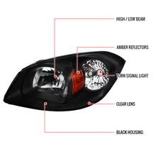 Load image into Gallery viewer, 122.00 Spec-D OEM Replacement Headlights Pontiac Pursuit (05-06) G5 (07-09) Black or Chrome - Redline360 Alternate Image