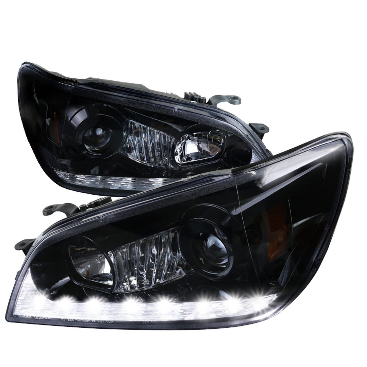Spyder Projector Headlights Lexus IS300 2001-2005 With LED Halo And Drl Black Spyder Projector Headlights Lexus IS300 2001-2005 With LED Halo And Drl Black
