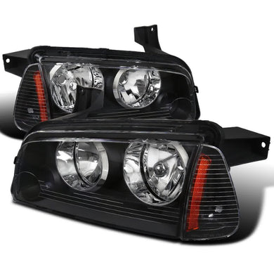 134.00 Spec-D OEM Replacement Headlights Dodge Charger (2006-2010) w/ or w/o Corner Lights - Redline360