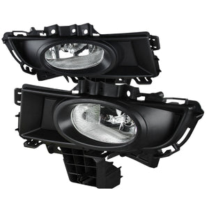 65.00 Spec-D OEM Fog Lights Mazda 3 Sedan (2007-2009) Chrome Housing - Clear or Yellow Lens - Redline360