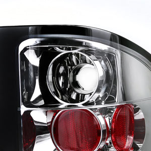 122.00 Spec-D Tail Lights Chevy Silverado (07-14) Altezza Style - Chrome Housing/Clear Lens - Redline360