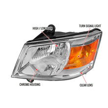 Load image into Gallery viewer, 138.00 Spec-D OEM Replacement Headlights Dodge Grand Caravan (08-10) Black or Chrome - Redline360 Alternate Image