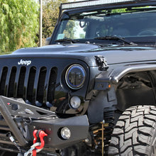 Load image into Gallery viewer, 63.00 Spec-D Projector Headlights Jeep Wrangler [7&quot; Round Cree LED w/ LED Halo] Matte Black or Chrome Housing - Redline360 Alternate Image