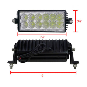 57.00 Spec-D Universal LED Light Bar [6000K] 36W 12-LED / 72W 24-LED / 90W 30-LED / 144W 48-LED / 180W 60-LED / 216W 72-LED / 300W 100-LED - Redline360