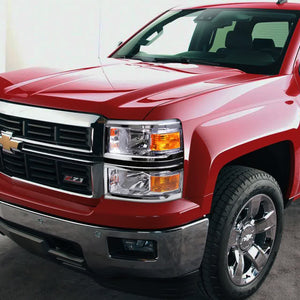 180.00 Spec-D OEM Replacement Headlights Chevy Silverado 1500 (14-15) Matte Black or Chrome Housing - Redline360