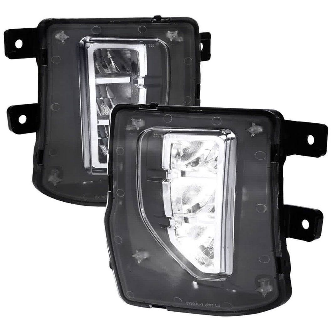 160.00 Spec-D LED Projector Fog Lights Chevy Silverado 1500 (16-18) Chrome Housing - Clear or Smoke Lens - Redline360