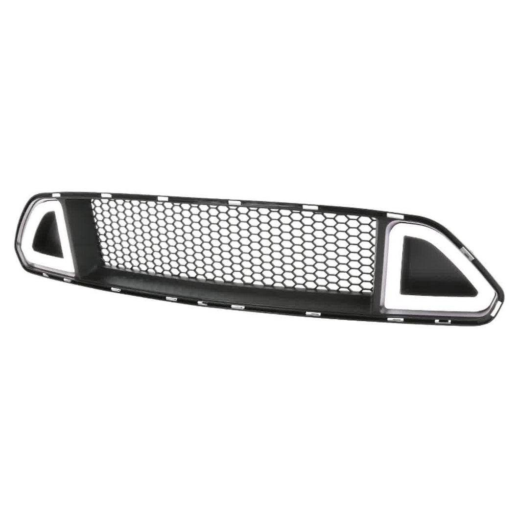 102.00 Spec-D Grill Ford Mustang (2015-2017) Black ABS Mesh Grille w/ Dual Integrated LED Bar - Redline360