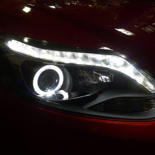 Load image into Gallery viewer, 280.00 Spec-D Projector Headlights Ford Focus (12-14) w/ LED Light Strip - Matte Black/Clear Lens - Redline360 Alternate Image