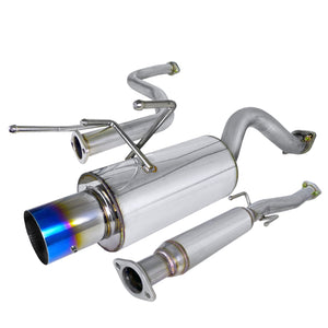 159.95 Spec-D Tuning Exhaust Honda Civic EK Hatch (96-00) Polished or Blue Burnt N1 Muffler - Redline360