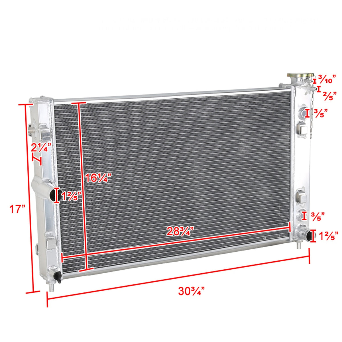 Spec-D Aluminum Radiator Pontiac GTO (2005-2006) Dual Row Core