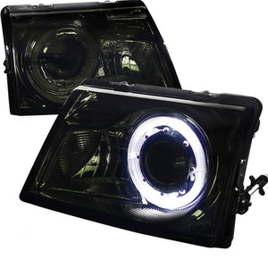 89.95 Spec-D Projector Headlights Ford Ranger (1998-1999-2000) Halo Black or Chrome - Redline360