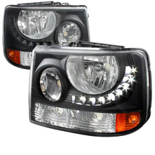 Load image into Gallery viewer, 195.00 Spec-D Crystal Headlights Chevy Tahoe/Suburban (00-06) [w/ Bumper Lights] w/ or w/o LED Light Strip - Redline360 Alternate Image