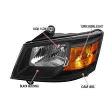 Load image into Gallery viewer, 138.00 Spec-D OEM Replacement Headlights Dodge Grand Caravan (08-10) Black or Chrome - Redline360 Alternate Image