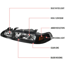 Load image into Gallery viewer, 169.95 Spec-D OEM Replacement Headlights Acura Integra (1990-1993) Black w/ Corner Signals - Redline360 Alternate Image