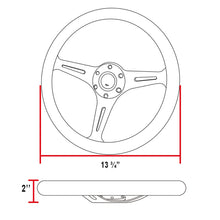 Load image into Gallery viewer, Spec-D Steering Wheel (350mm 3-Spoke Hawaii Pink Floral) 2" Deep Dish - Wood - Default Title Alternate Image