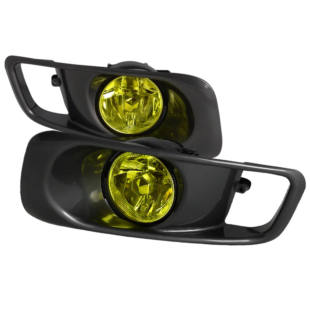 61.00 Spec-D OEM Fog Lights Honda Civic EK (99-00) Chrome Housing -  Yellow / Clear / Smoke Lens - Redline360