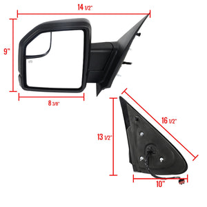 179.50 Spec-D Mirrors Ford Expedition (2003-2006) Black Heated w/ LED Turn Signals - Redline360