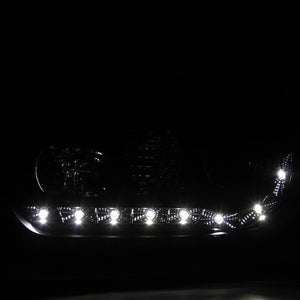 225.00 Spec-D Projector Headlights VW Golf MK4 / GTI (96-06) Cabrio (99-02) R32 (2004) Black w/ R8 Style LED Strip - Redline360