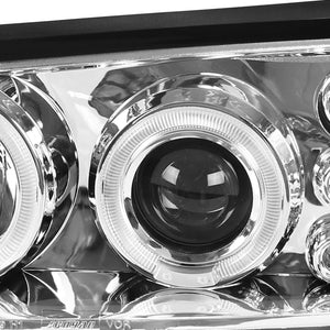 159.95 Spec-D Projector Headlights Chevy Impala (2000-2005) LED Halo - Black / Chrome - Redline360