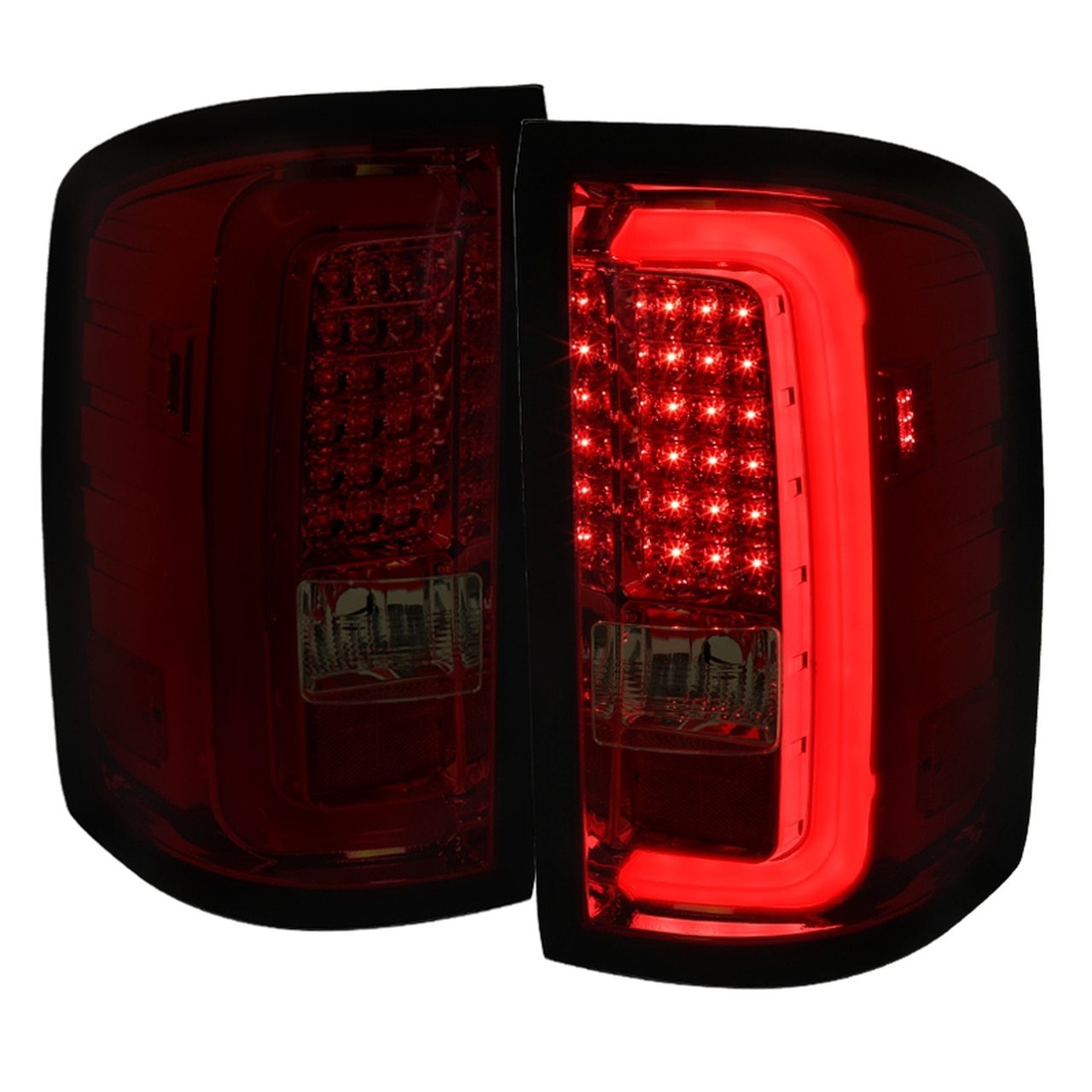 thumbnail image 2 of Chrome Clear LED Tail Lights For Chevy GMC C/K Silverado Cheyenne Sierra - Pair 2 of 2