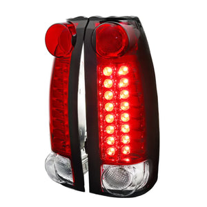 63.00 Spec-D Tail Lights Chevy Silverado (88-98) Blazer (92-94) Suburban (92-99) Tahoe (94-99) Halogen or LED - Redline360