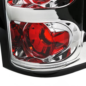 122.00 Spec-D Tail Lights Chevy Silverado (07-14) Altezza Style - Chrome Housing/Clear Lens - Redline360