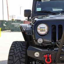 Load image into Gallery viewer, 67.00 Spec-D Projector Headlights Jeep Wrangler [7&quot; Round Cree LED w/o LED Halo &amp; Red Rim] Chrome Housing/Clear Lens - Redline360 Alternate Image