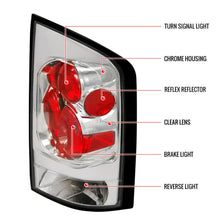 Load image into Gallery viewer, Spec-D Tail Lights Nissan Armada (2005-2015) [Altezza Style] Black or Chrome Housing - Clear/Matte Black Alternate Image