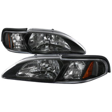 Load image into Gallery viewer, 119.95 Spec-D OEM Replacement Headlights Ford Mustang (1994-1998) Chrome / Black / Smoke Lens - Redline360 Alternate Image