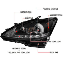 Load image into Gallery viewer, 319.95 Spec-D Projector Headlights Lexus IS250 / IS350 (2006-2009) Sequential Signal - Black or Chrome - Redline360 Alternate Image