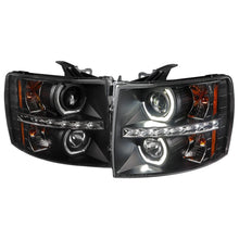 Load image into Gallery viewer, 199.95 Spec-D Projector Headlights Chevy Silverado (07-13) Dual Halo w/ LED DRL - Black / Chrome / Smoked - Redline360 Alternate Image