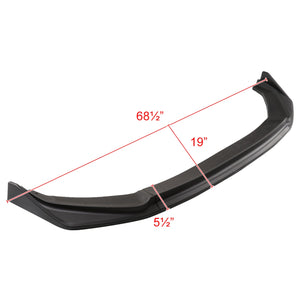 79.70 Spec-D Front Bumper Lip Honda Fit (2014-2017) 3 Piece - Matte or Glossy Black - Redline360