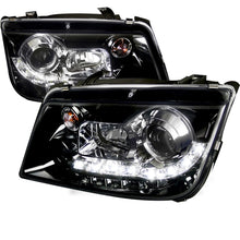 Load image into Gallery viewer, 189.95 Spec-D Projector Headlights VW Jetta MK4 (99-04) w/ Audi R8 Style LED Strip - Black or Chrome - Redline360 Alternate Image