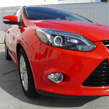 Load image into Gallery viewer, 280.00 Spec-D Projector Headlights Ford Focus (12-14) w/ LED Light Strip - Matte Black/Clear Lens - Redline360 Alternate Image