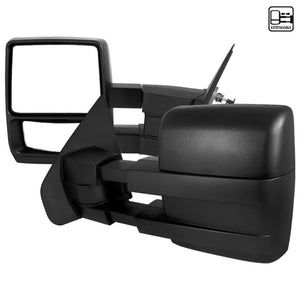 150.00 Spec-D Towing Mirrors Ford F150 (04-14) [Manual Adjustable Extendable] 20.5" or 22" Long - Redline360
