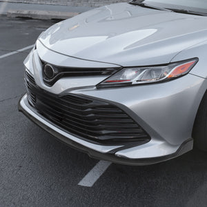 76.10 Spec-D Front Bumper Lip Toyota Camry (2018-2020) Matte or Glossy Black - Redline360