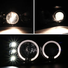 Load image into Gallery viewer, Spec-D Projector Headlights GMC Yukon (01-06) Sierra (99-06) Dual Halo w/o Bumper Lights - Black or Chrome - Matte Black/Clear Lens Alternate Image