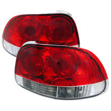 Load image into Gallery viewer, 110.00 Spec-D Tail Lights Honda Del Sol (1993-1997) Chrome w/ Red Clear Lens - Redline360 Alternate Image