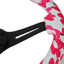 Load image into Gallery viewer, Spec-D Steering Wheel (350mm 3-Spoke Hawaii Pink Floral) 2" Deep Dish - Wood - Default Title Alternate Image