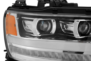 779.50 AlphaRex Projector Headlights Ram 1500 [Pro Series - Sequential Signal] (19-20) Jet Black / Black / Chrome - Redline360