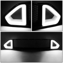 Load image into Gallery viewer, DNA Grill Ford Mustang S550 (18-20) [Triangle LED Lights] Black Honeycomb Mesh Alternate Image