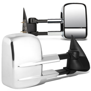 DNA Towing Mirrors Chevy Silverado (99-07) Black or Chrome + Optional Signal Light + Manual Non-Heated