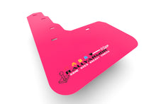 Load image into Gallery viewer, Rally Armor Mud Flaps Hyundai Santa Cruz (2022) Black or Pink - Pink w/ Black BCE Logo Alternate Image