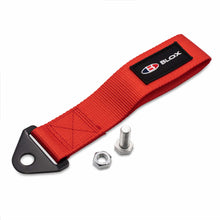 Load image into Gallery viewer, 21.60 BLOX Tow Strap with Logo - Black / Red - Redline360 Alternate Image