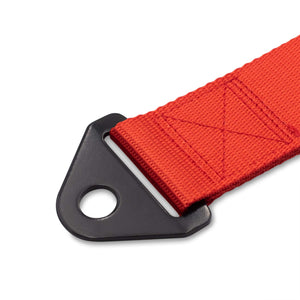 21.60 BLOX Tow Strap with Logo - Black / Red - Redline360