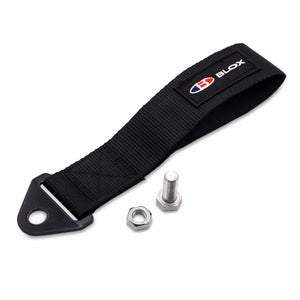 21.60 BLOX Tow Strap with Logo - Black / Red - Redline360