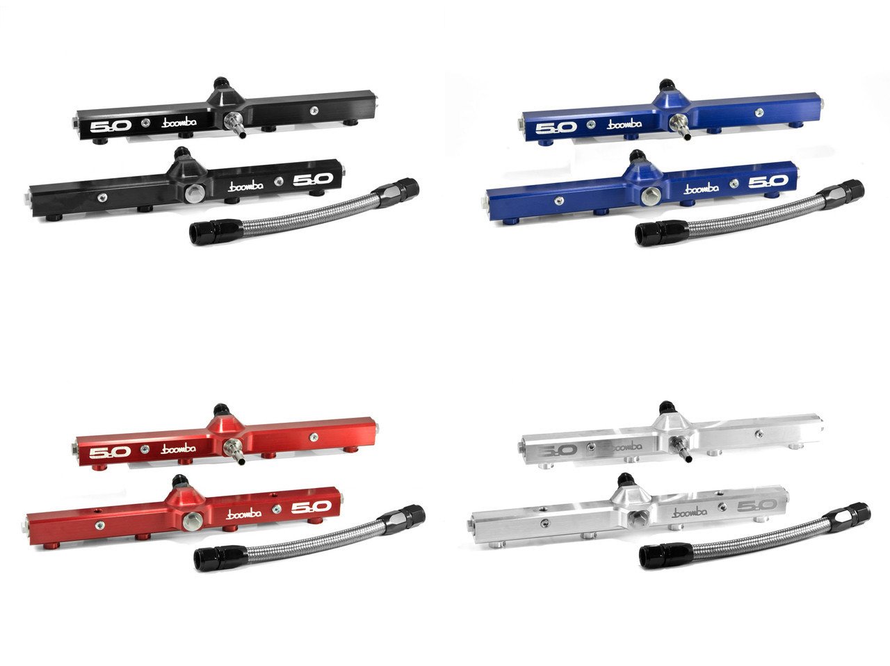 Boomba Racing Boomba Racing Fuel Rail Ford Mustang GT (2015-2017) Anodize or Aluminu